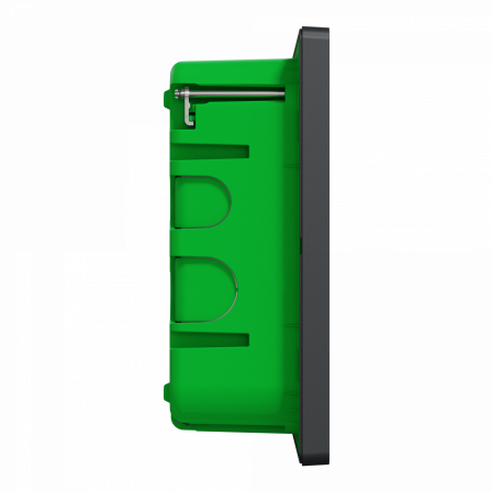 Unica - boîte de concentration encastrée complète - 3 col de 4 mod - Anthracite