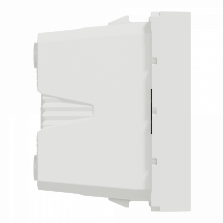 Unica - prise euroamericaine - 2P - 1 mod - Blanc - méca seul