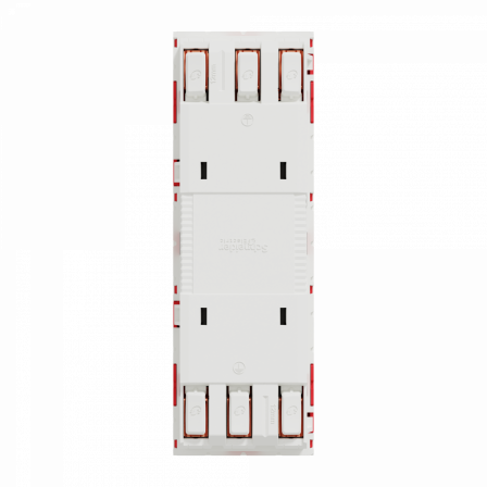 Unica - prise triple 2P+T - FR - 45° - Rouge - méca seul