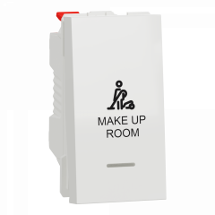 Unica - commande pour chambre hôtel - symbole MUR - 1 mod - Blanc - méca seul