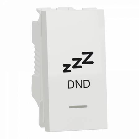 Unica - commande pour chambre hôtel - symbole DND - 1 mod - Blanc - méca seul