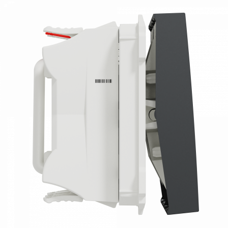 Unica - double va-et-vient - 10A - connexion rapide - 2 mod - Anthra - méca seul