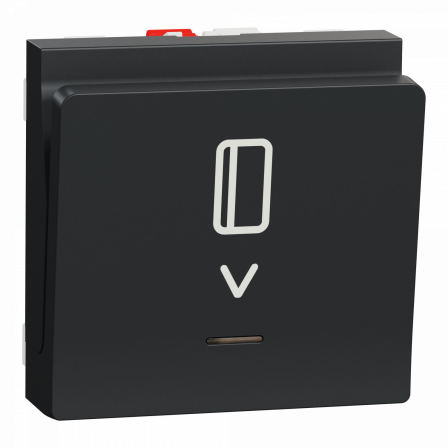 Unica - commande à carte NO/NF - 10A - 2 modules - Anthracite - mécanisme seul