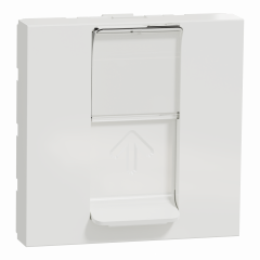 Unica - lot de 100 prises de communication RJ45 - cat. 6 FTP - blanc - méca seul