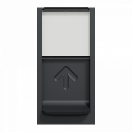 Unica - prise RJ45 simple - cat 6 FTP - 1 mod - Anthracite - méca seul