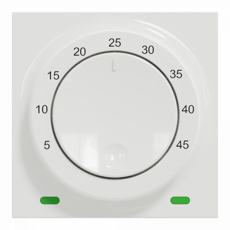 Unica - thermostat pour plancher chauffant - 10A - Blanc - méca seul