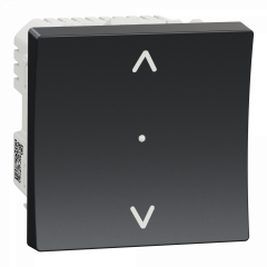 Wiser Unica - interrupteur volet-roulant - 4A - zigbee - anthracite - méca seul
