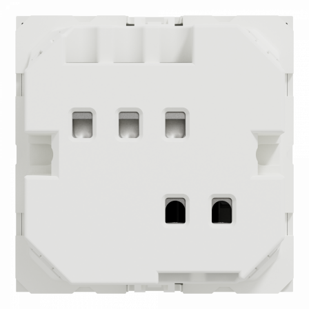 Unica - commande à carte électronique - 2 modules - Blanc - mécanisme seul