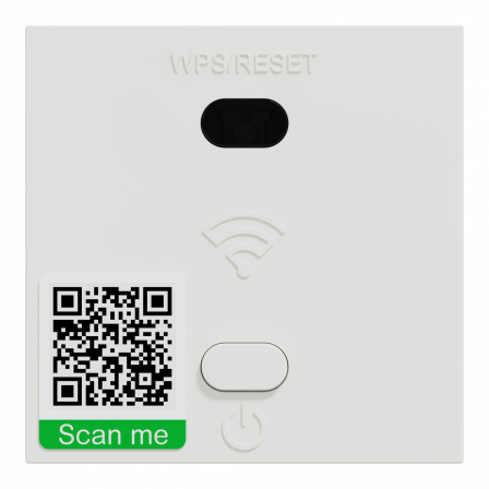 Unica - wifi répéteur - 300Mb/s 2.4 GHz - 2 mod - méca seul bornier vis - blanc