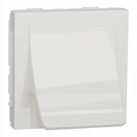 Unica - sortie de câble - pour câble Ø 6 à 12mm - 2 mod - Blanc - méca seul