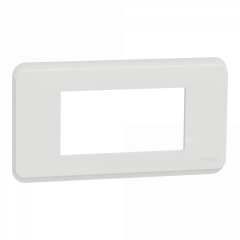 Unica Pro - plaque de finition - Blanc antibactérien - 4 modules