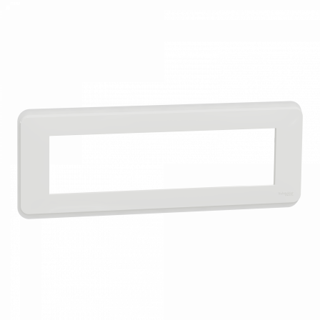 Unica Pro - plaque de finition - Blanc - 8 modules