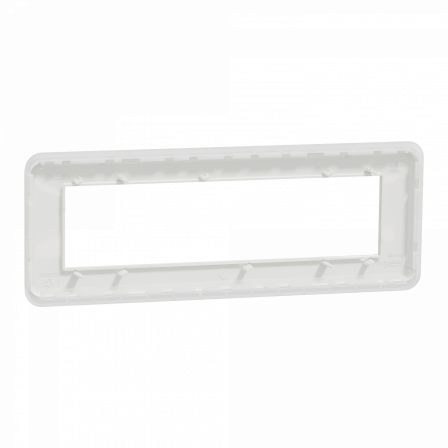 Unica Pro - plaque de finition - Blanc - 8 modules