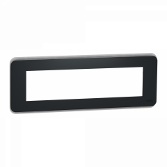 Unica Pro - plaque de finition - Anthracite - 8 modules