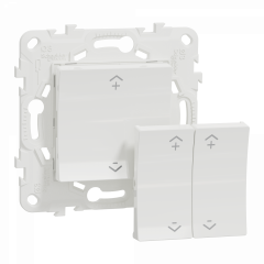 Wiser Unica - interrupteur centralisé sans fil 2 ou 4 BP - Blanc