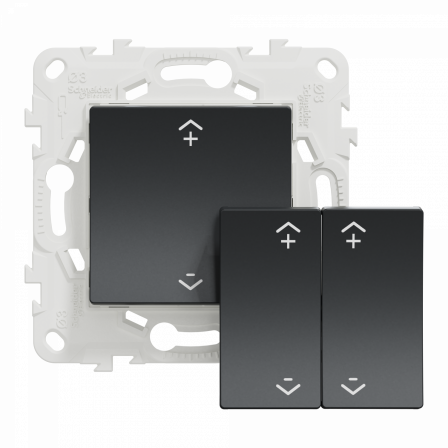 Wiser Unica - interrupteur centralisé sans fil 2 ou 4 BP - Anthracite