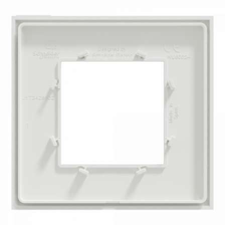 Unica Déco Essentielle - Plaque de finition - Blanc - 1 poste