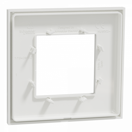 Unica Déco Essentielle - Plaque de finition - Blanc - 1 poste