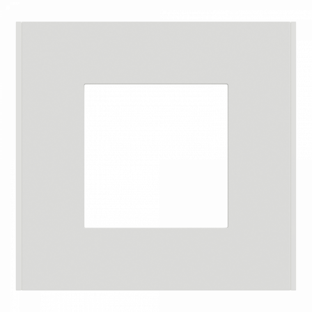 Unica Déco Essentielle - Plaque de finition - Blanc - 1 poste