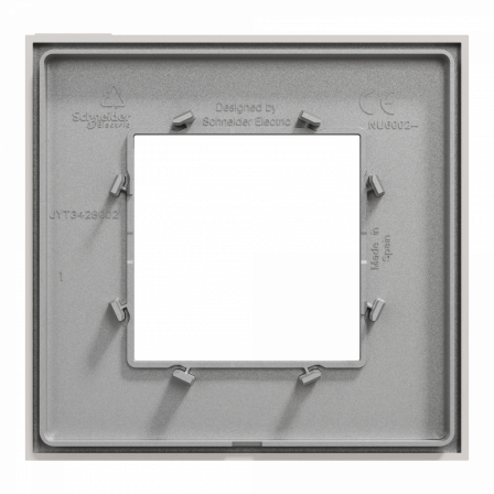 Unica Déco Essentielle - Plaque de finition - Gris pierre - 1 poste