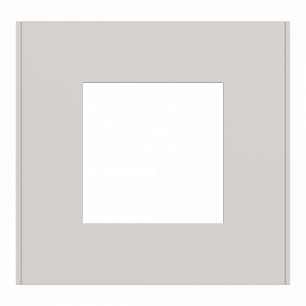 Unica Déco Essentielle - Plaque de finition - Gris pierre - 1 poste