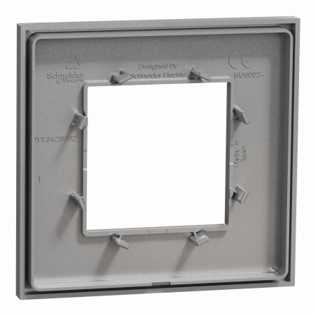 Unica Déco Essentielle - Plaque de finition - Aluminium - 1 poste