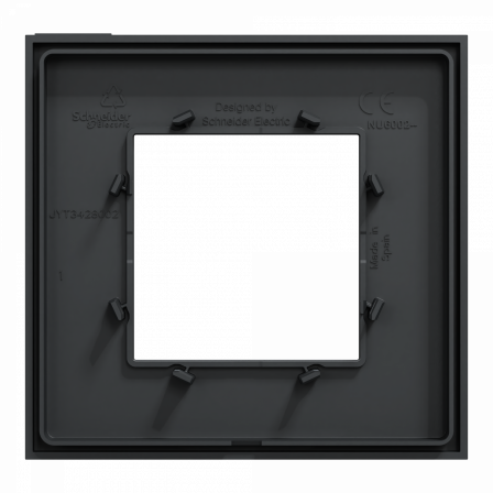 Unica Déco Subtile - Plaque de finition - Anthracite liseré cuivre - 1P