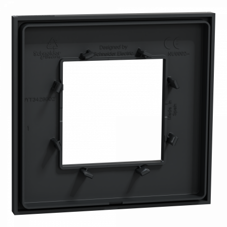 Unica Déco Subtile - Plaque de finition - Anthracite liseré cuivre - 1P