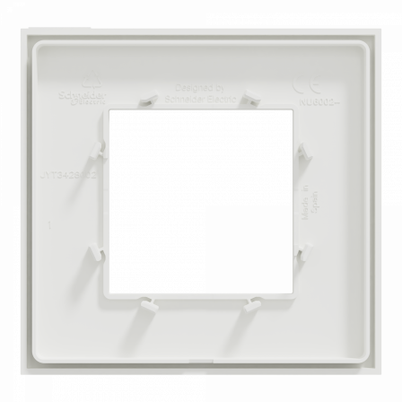 Unica Déco Subtile - Plaque de finition - Blanc liseré cuivre - 1P