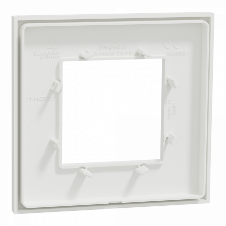 Unica Déco Subtile - Plaque de finition - Blanc liseré cuivre - 1P