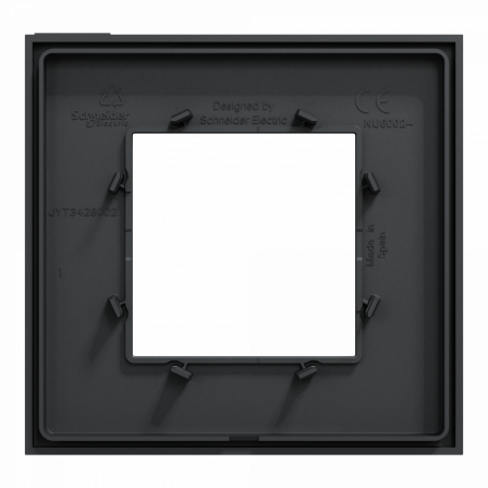 Unica Déco Essentielle - Plaque de finition - Anthracite - 1 poste