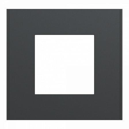 Unica Déco Essentielle - Plaque de finition - Anthracite - 1 poste