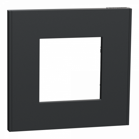 Unica Déco Essentielle - Plaque de finition - Anthracite - 1 poste
