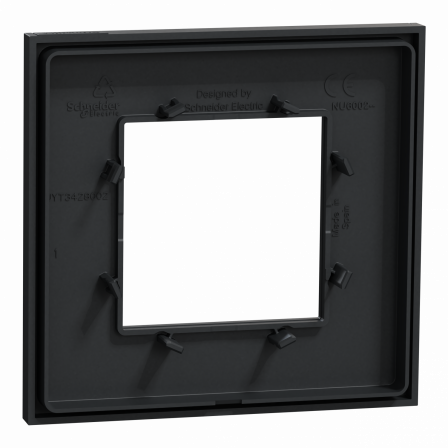 Unica Déco Essentielle - Plaque de finition - Anthracite - 1 poste