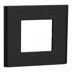 Unica Déco Signature - Plaque finition recyclée - Noir nuancé - 1P