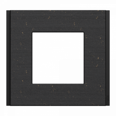 Unica Déco Signature - Plaque finition recyclée - Noir nuancé - 1P