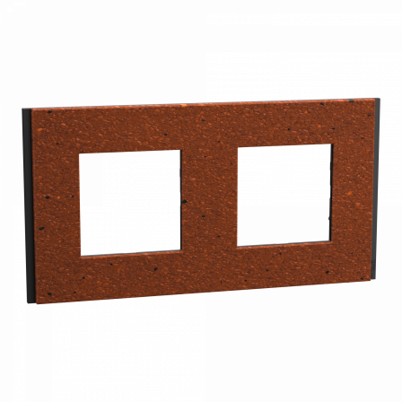 Unica Déco Signature - Plaque de finition - Terracotta - 2P horiz vert