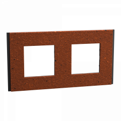 Unica Déco Signature - Plaque de finition - Terracotta - 2P horiz vert
