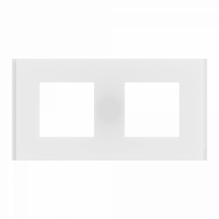 Unica Déco Signature - Plaque de finition - Blanc neige - 2P horiz vert