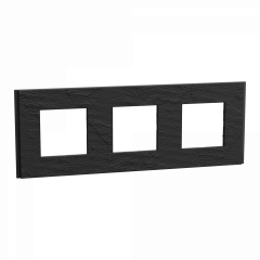 Unica Déco Signature - Plaque de finition - Ardoise - 3P horiz vert