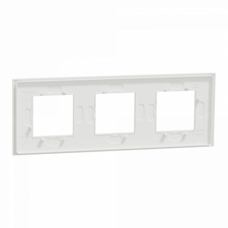 Unica Déco Signature - Plaque de finition - Blanc neige - 3P horiz vert