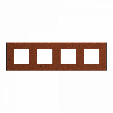 Unica Déco Signature - Plaque de finition - Terracotta - 4P horiz vert