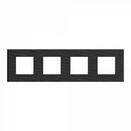 Unica Déco Signature - Plaque de finition - Ardoise - 4P horiz vert