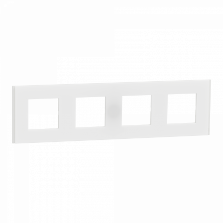 Unica Déco Signature - Plaque de finition - Blanc neige - 4P horiz vert