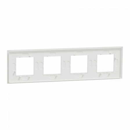 Unica Déco Signature - Plaque de finition - Blanc neige - 4P horiz vert