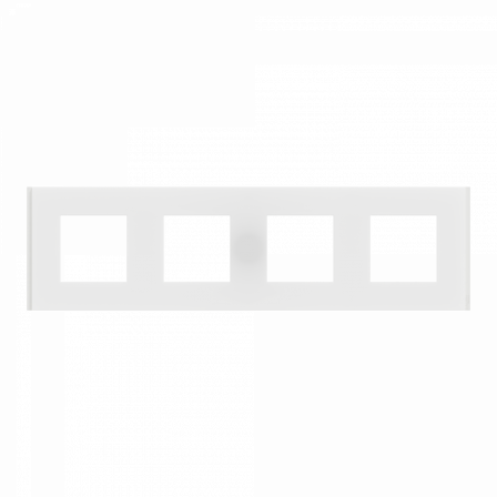 Unica Déco Signature - Plaque de finition - Blanc neige - 4P horiz vert