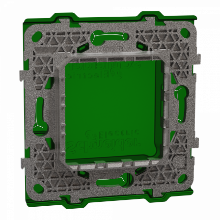 Unica - lot de 100 supports de fixation plastique - 1 poste