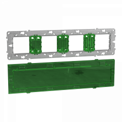 Unica - support de fixation 10 mod / 4 postes + protection de chantier - zamac