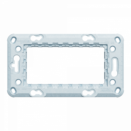 Unica - support de fixation 4 modules - zamac
