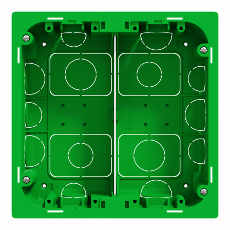 Unica - boîte de concentration encastrée - 2 col de 4 mod - à compléter